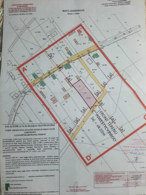 Sprzedam działkę budowlaną nr. 32/2 w Skaryszewie gmina Nare