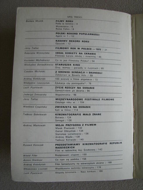 Magazyn filmowo-telewizyjny 1974r.