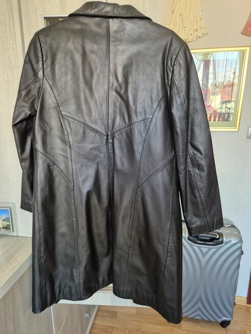 Płaszcz skórzany damski