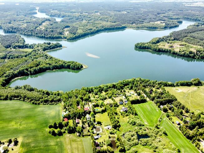 Działka rekreacyjna 1950 m2 / dom 35 m2 / 100 metrów jezioro Głowińskie