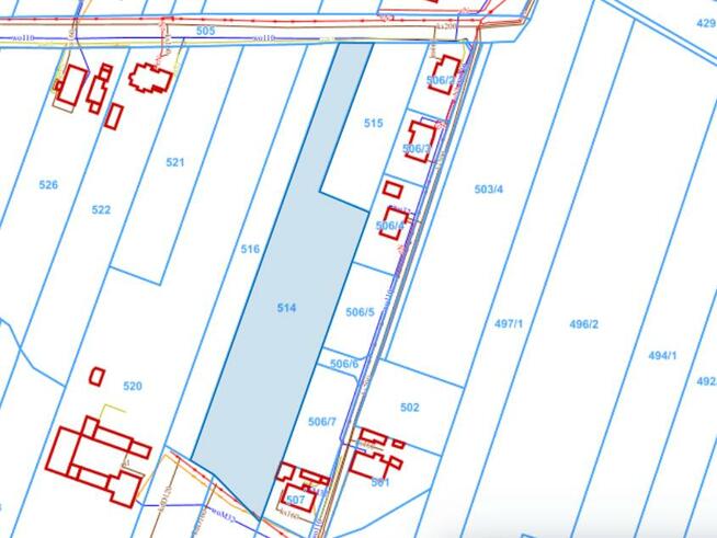 Działka rolno-budowlana Polska Nowa Wieś gm. Komprachcice, Szeroka