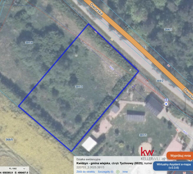 Działka budowlana Tychnowy gm. Kwidzyn,