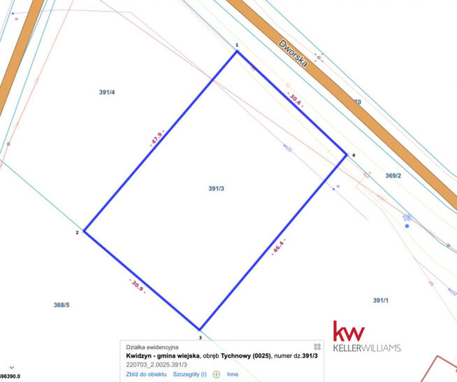Działka budowlana Tychnowy gm. Kwidzyn,