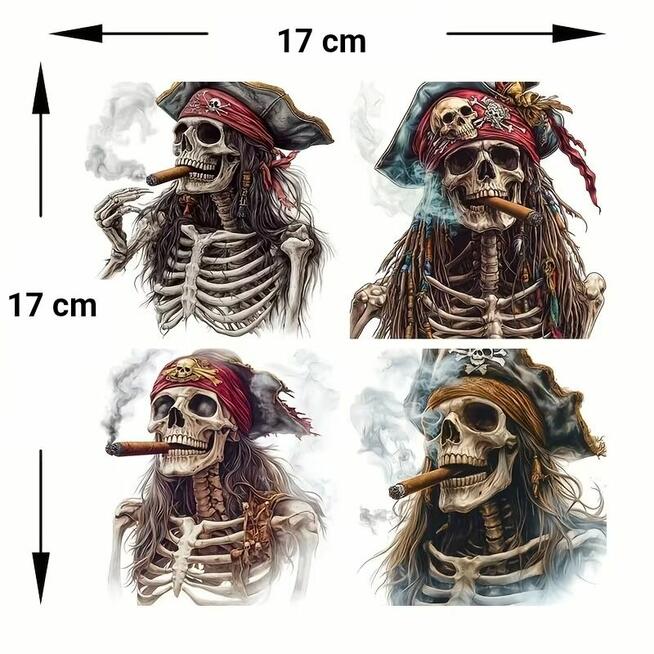 Naklejka winylowa naklejki na samochód mix wzorów pirat