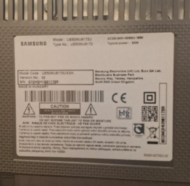 DOSTĘPNY OD ZARAZ - Telewizor LED - Samsung UE50MU6172 50 ca