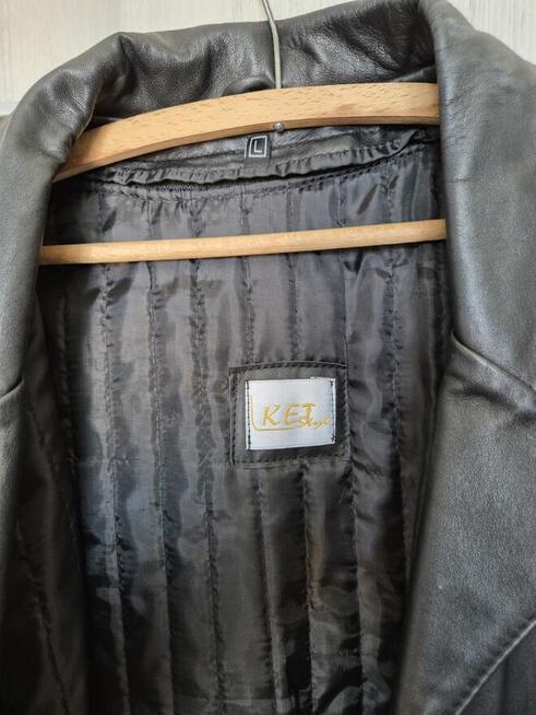 Płaszcz skórzany damski