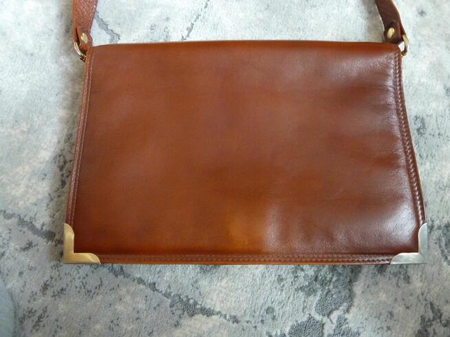 Vintage torebka damska ze skóry naturalnej Max Daniel