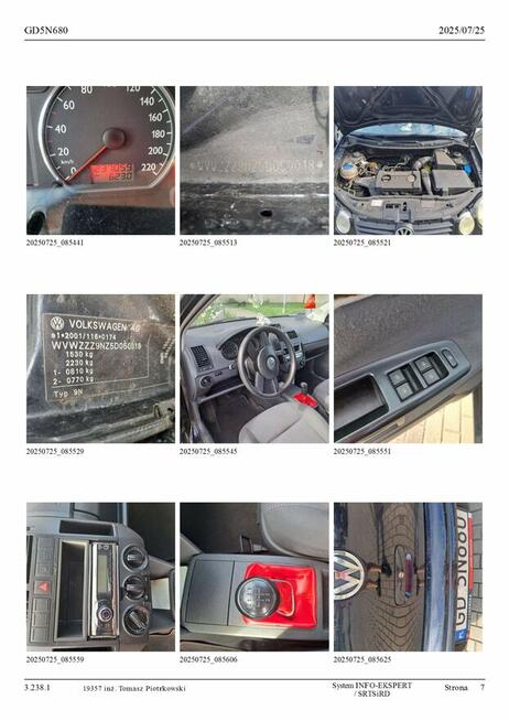 Syndyk sprzeda prawo własności pojazdu VOLKSWAGEN POLO