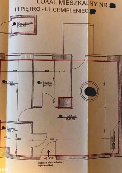 Sprzedam dwupokojowe mieszkanie z balkonem ul. Chmieleniec