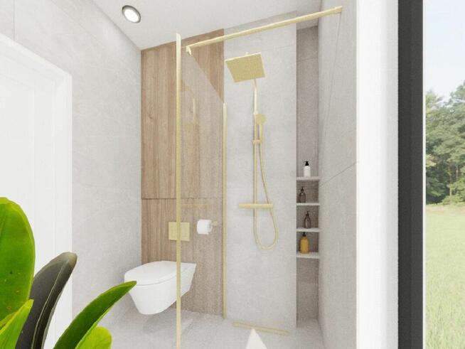 Nowoczesny dom parterowy – stan surowy zamknięty | Zagorzyn