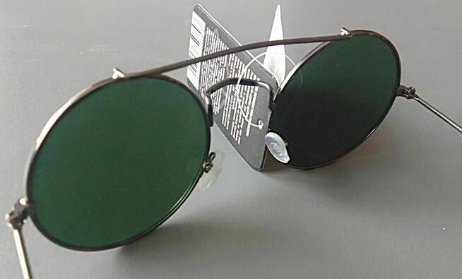 Okulary przeciwsłoneczne OXON okrągłe Lenonki ciemne NOWE