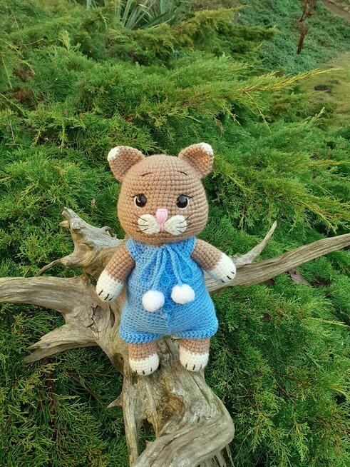 Kot, kotek na szydełku