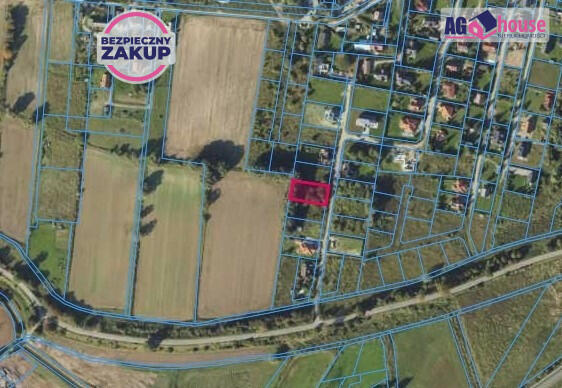 Działka budowlana Wiślinka gm. Pruszcz Gdański, Klonowa