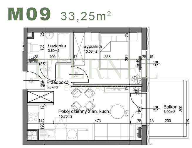 Kompaktowe mieszkanie 2-pokojowe - Czyżyny