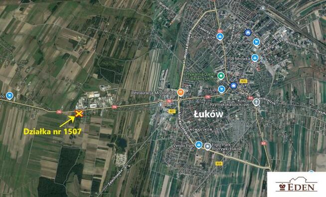 Działka budowlana Łuków Łapiguz, Łapiguz