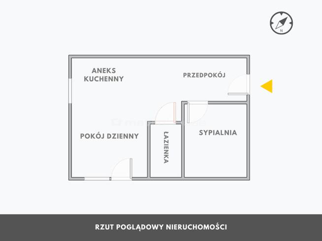 Oferuje na WYNAJEM 2- pokojowy apartament.