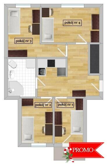 Al. Kijowska 64, Krowodrza, pokój z WIFI