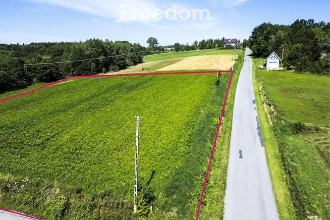 Działka 49 ar pod siedlisko, prąd i gaz na miejscu