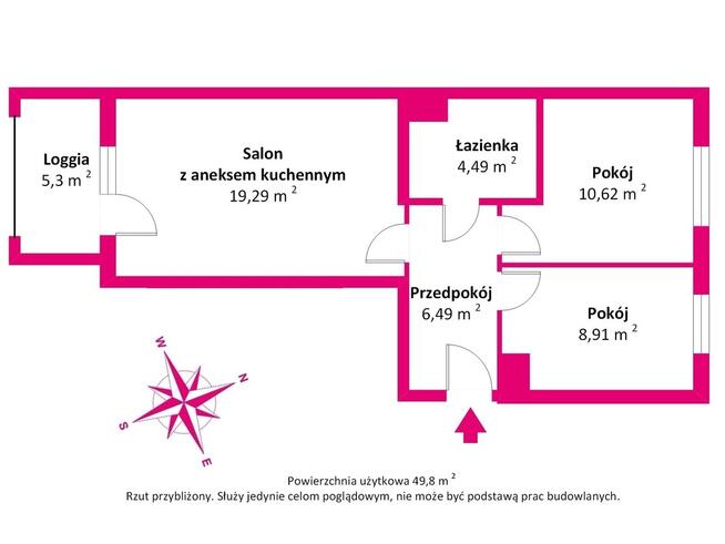 Mieszkanie 3 pokoje, wykończone pod klucz, Quatro