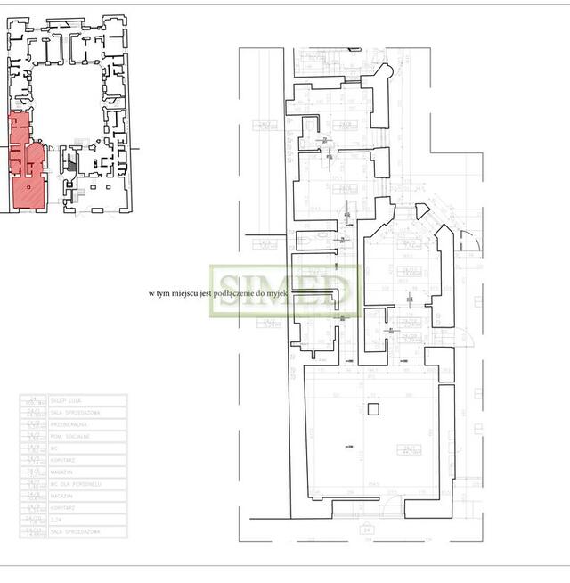 Parter, witryny, ogródek zabytkowa kamienica