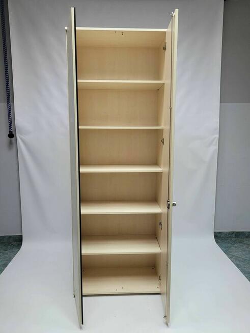 Szafa biurowa wysoka 6oh Maro brzoza polarna - duża ilość