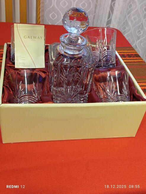 Zestaw upominkowy Galway Crystal Longford z karafką i szklan