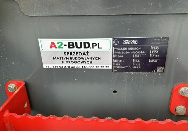 WOZIDŁO BUDOWLANE MARKI WACKER NEUSON DW60-2