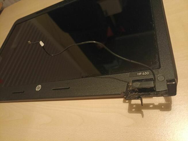 Matryca klapa ramka zawiasy do laptopa HP 650 | sprawne