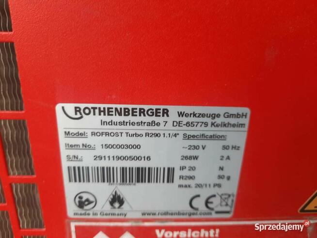 Zamrażarka do rur Rothenberger Rofrost Turbo R290