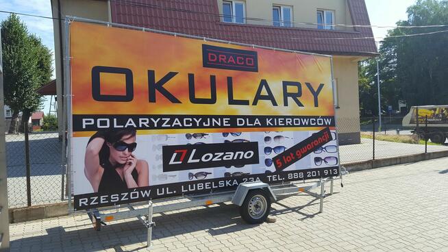 Miejsce na reklamę - do wynajęcia przyczepa Rzeszów