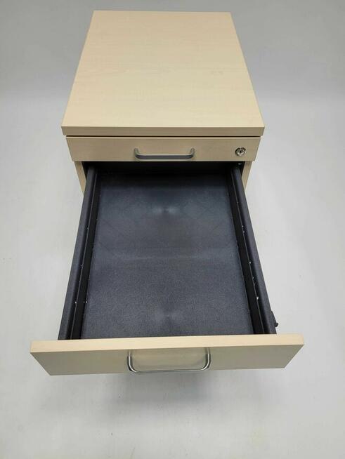 Kontener mobilny podbiurkowy Maro brzoza polarna - duża ilość