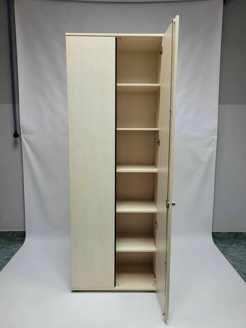 Szafa biurowa wysoka 6oh Maro brzoza polarna - duża ilość