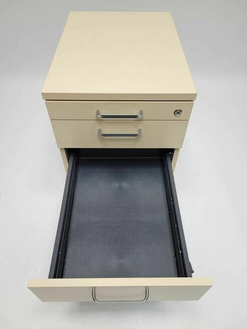 Kontener mobilny podbiurkowy Maro brzoza polarna - duża ilość