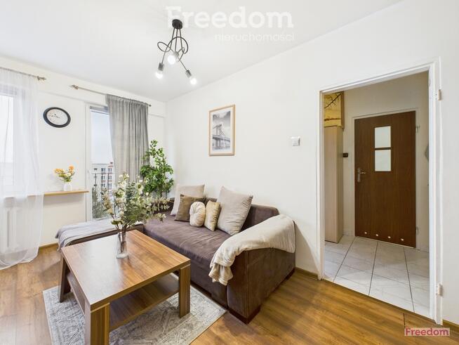 Kawalerka podzielona na salon i sypialnię- Północ