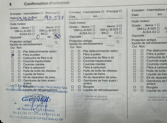 Opel Crossland X Pisemna Gwarancja 12 miesięcy
