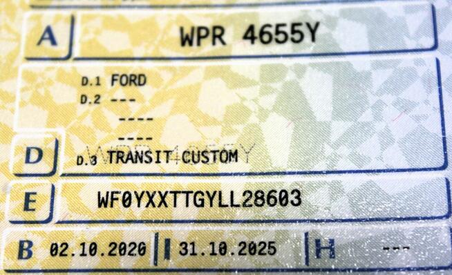 Ford Transit Custom 3-osobowy FV23% 130KM VAT-1 Parktronic Tempomat Gwarancja