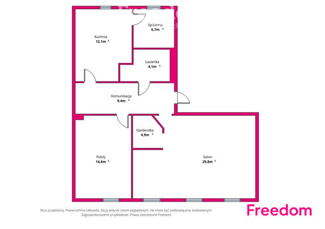 Przestronne mieszkanie w centrum Pruszcza Gd.