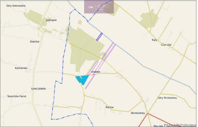 Działka rolna Raków gm. Pacyna