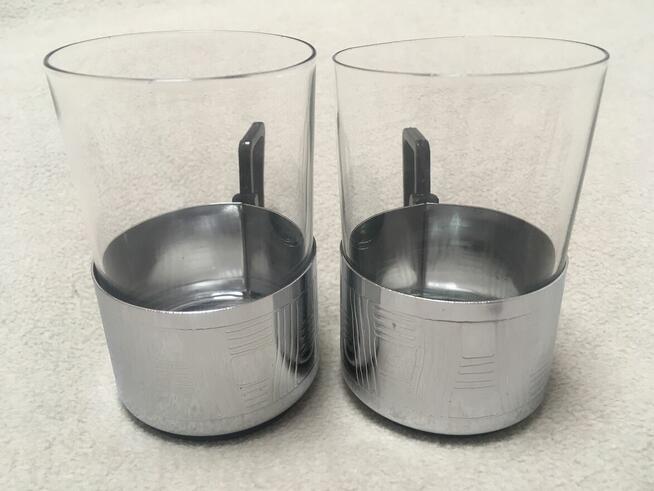 Stare koszyczki szklanki PRL