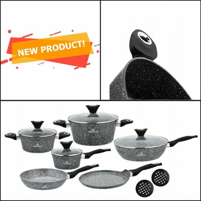 Zestaw klonberg kompletny szary i czarny 279zl