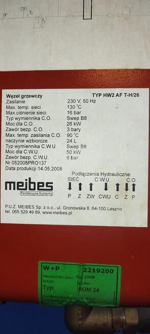 Węzeł grzewczy 50KW Meibes