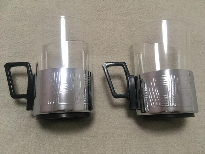 Stare koszyczki szklanki PRL