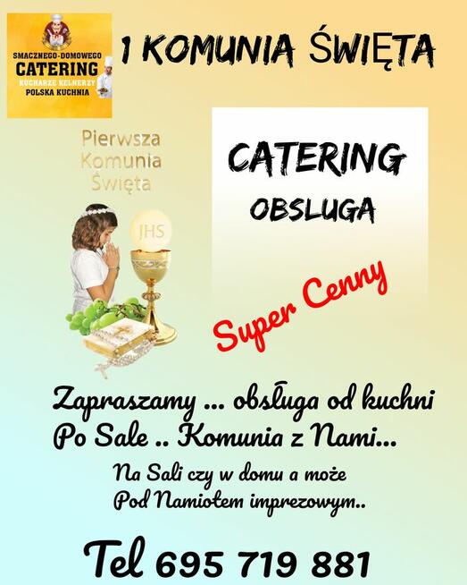 Catering, domowe ciasta , kucharze, kelnerzy.