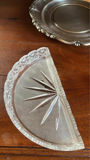 Patera Platerowa z wkładami Kryształowymi. Kabaret