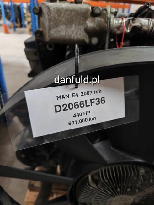 Silnik MAN D2066LF36,01,02,03,04,11,23, 25, 26, 31,33,36,39,