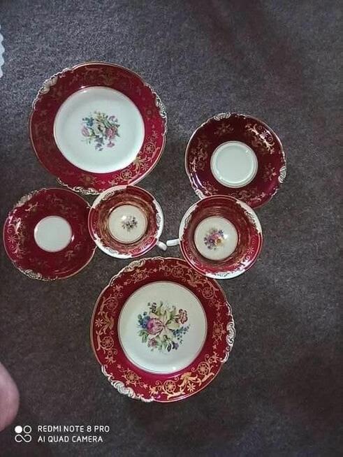 Filiżanka z talerzykiem. Koening pr.Tettau. Import. Bogact