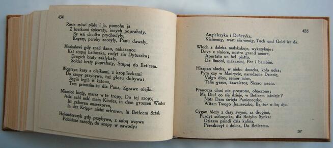 Kantyczki z nutami przedruk z 1911, 1982 kolędy pastorałki