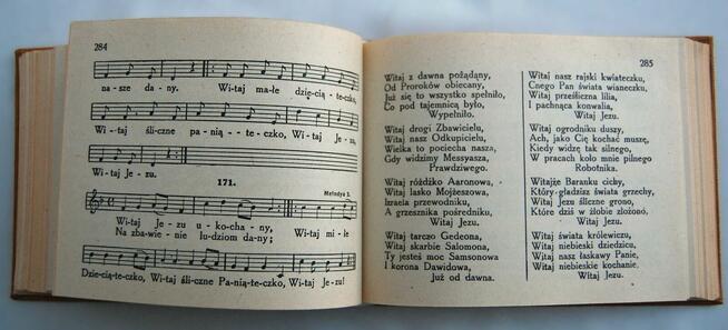 Kantyczki z nutami przedruk z 1911, 1982 kolędy pastorałki