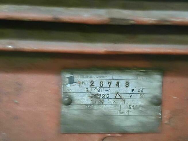 Silnik elektryczny trójfazowy 15 kW na wózku