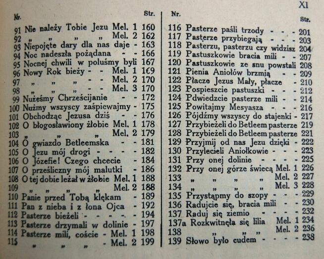 Kantyczki z nutami przedruk z 1911, 1982 kolędy pastorałki